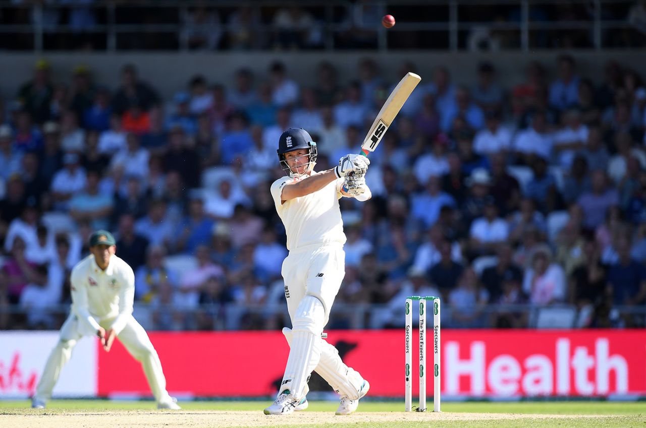 Joe Denly cracks a pull shot for four, England v Australia, 3rd Ashes Test, Headingley, August 24, 2019