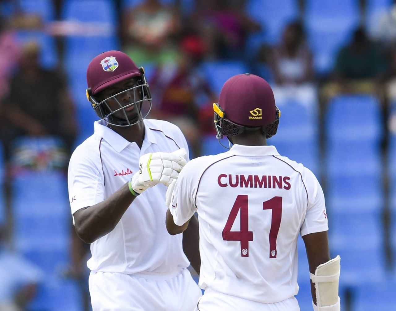 Jason Holder and Miguel Cummins frustrated India for nearly 18 overs, West Indies v India, 1st Test, North Sound, 3rd day, August 24, 2019