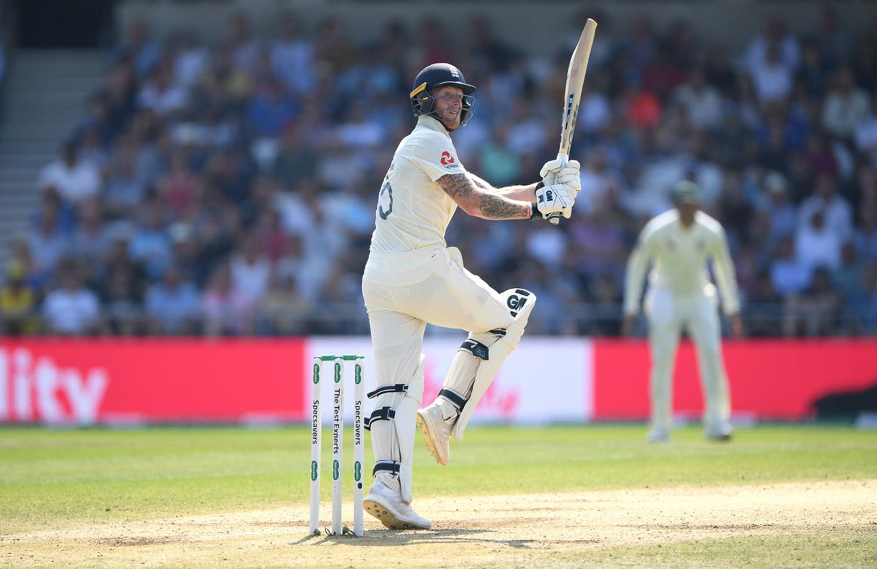 Ben Stokes pulls Pat Cummins for six, England v Australia, 3rd Ashes Test, Headingley, August 25, 2019