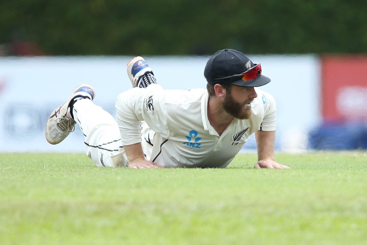 Kane Williamson floored - literally, Sri Lanka v New Zealand, 2nd Test, Colombo (PSS), Day 5, August 26, 2019