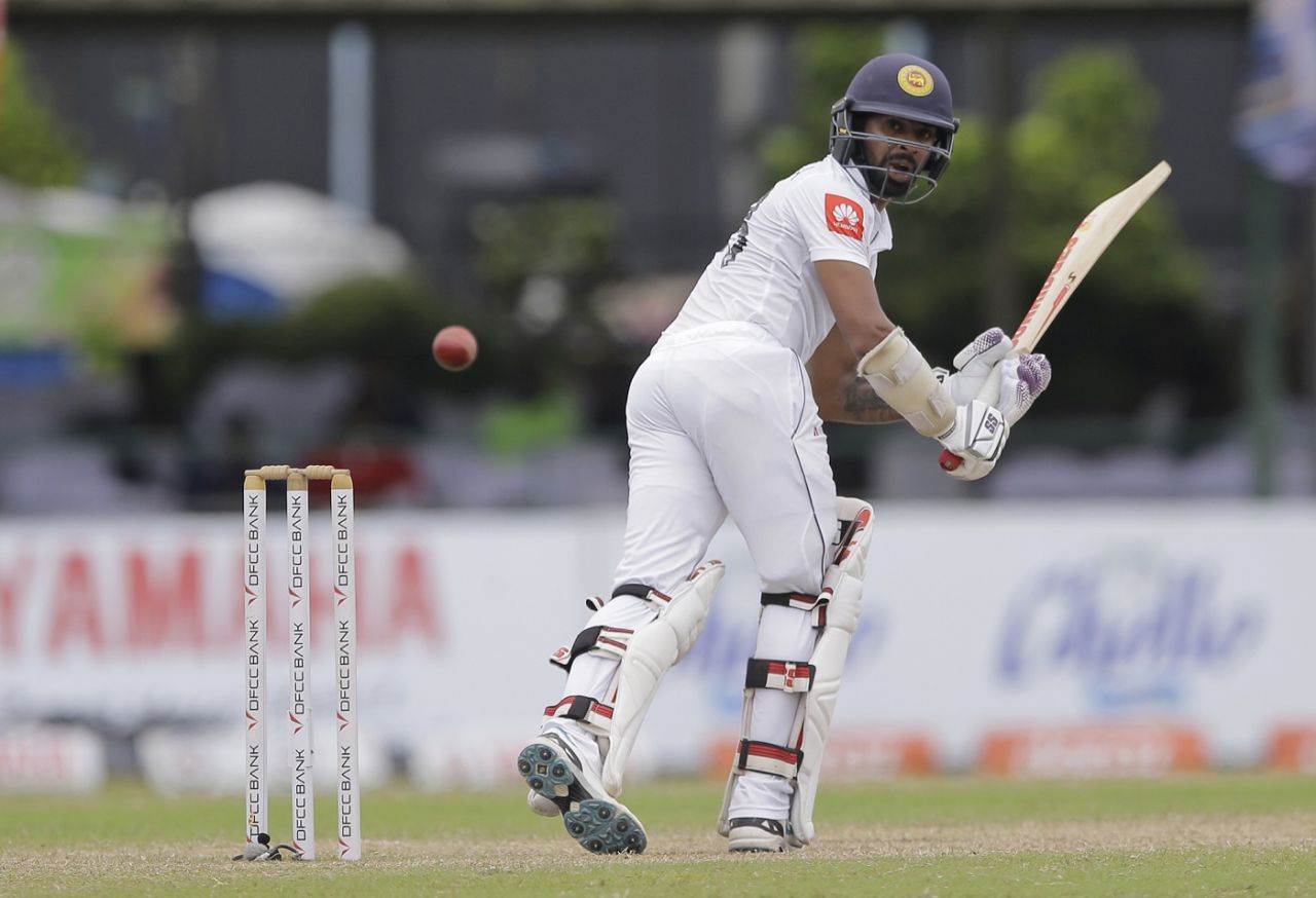 Niroshan Dickwella clips one fine, Sri Lanka v New Zealand, 2nd Test, Colombo (PSS), Day 5, August 26, 2019