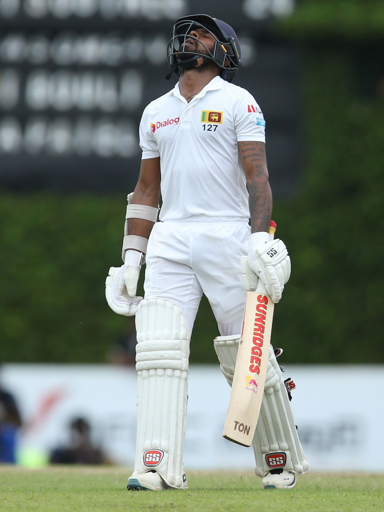 Niroshan Dickwella was dejected after being dismissed, Sri Lanka v New Zealand, 2nd Test, Colombo (PSS), Day 5, August 26, 2019