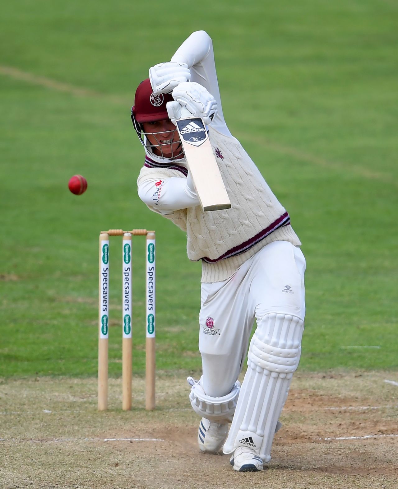 Tom Banton drives down the ground, day three, Specsavers County Championship Division One, Somerset v Hampshire, The Cooper Associates County Ground, Taunton, England, July 02, 2019