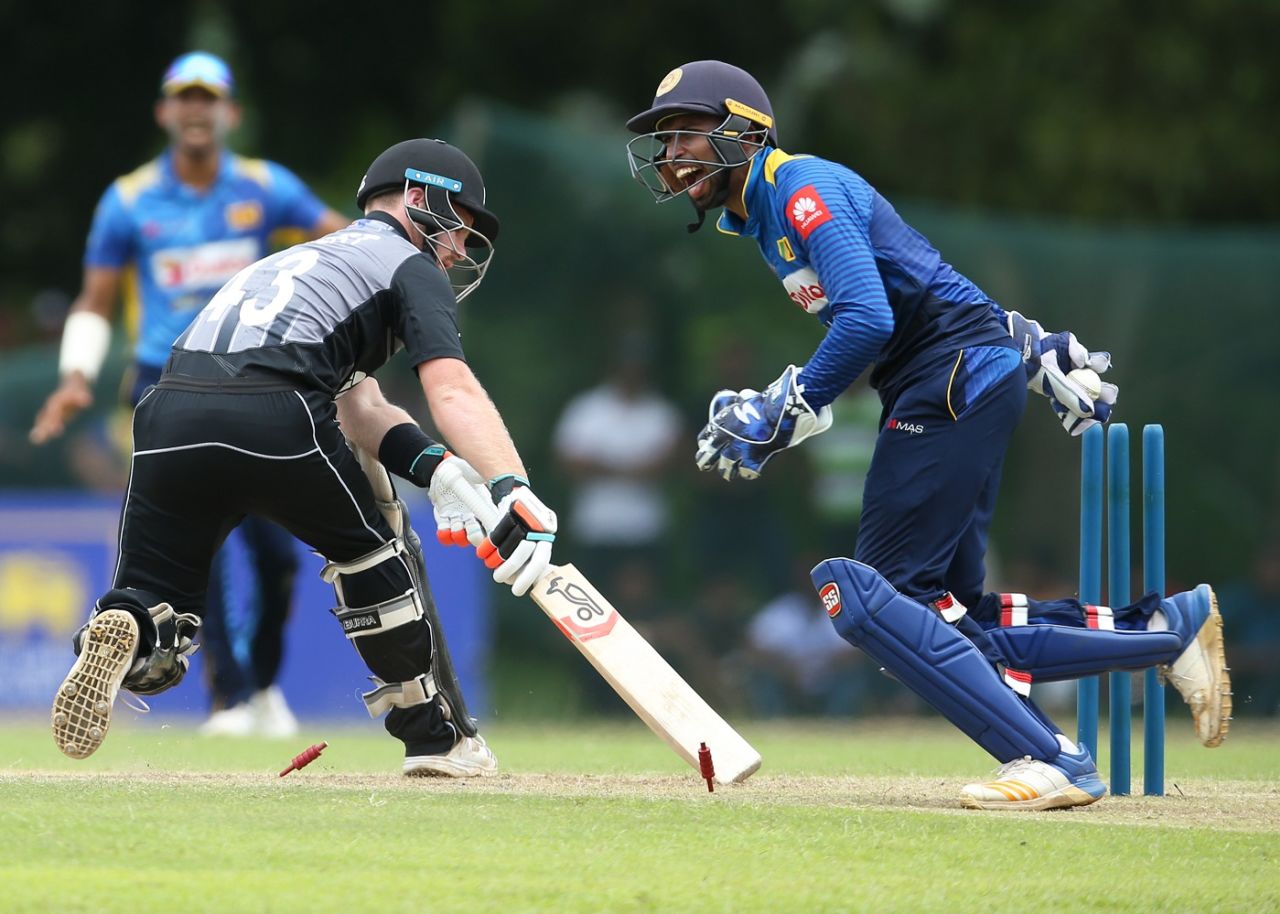 Sadeera Samarawickrama effected two stumpings, Sri Lanka Board Presidents XI v New Zealanders, tour match, Katunayake, August 29, 2019