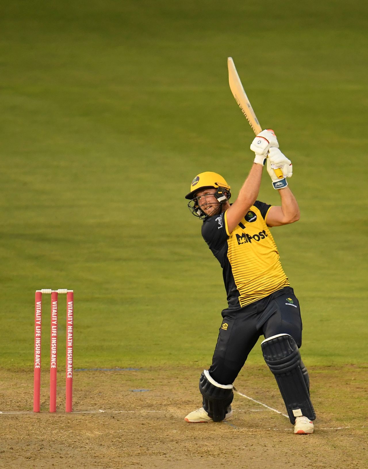 Chris Cooke carves over the off side, Glamorgan v Hampshire, Vitality Blast, South Group, Cardiff, August 30, 2019