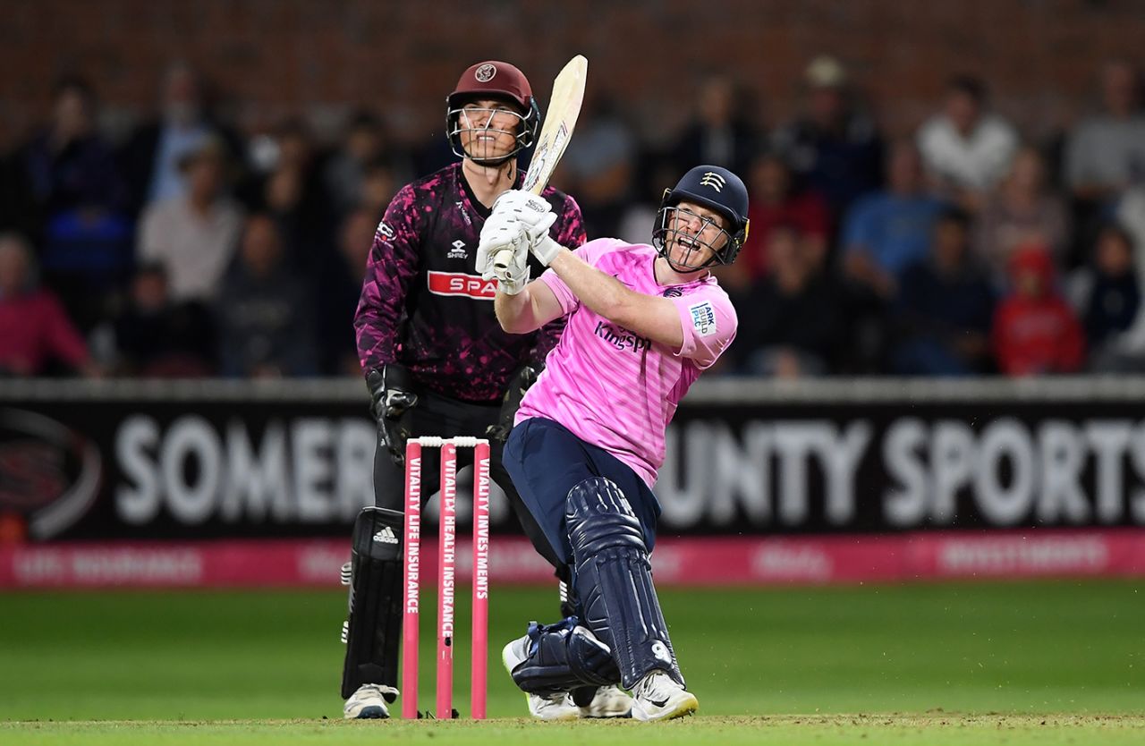 Eoin Morgan was in six-hitting mood, Somerset v Middlesex, Vitality Blast, South Group, Taunton, August 30, 2019