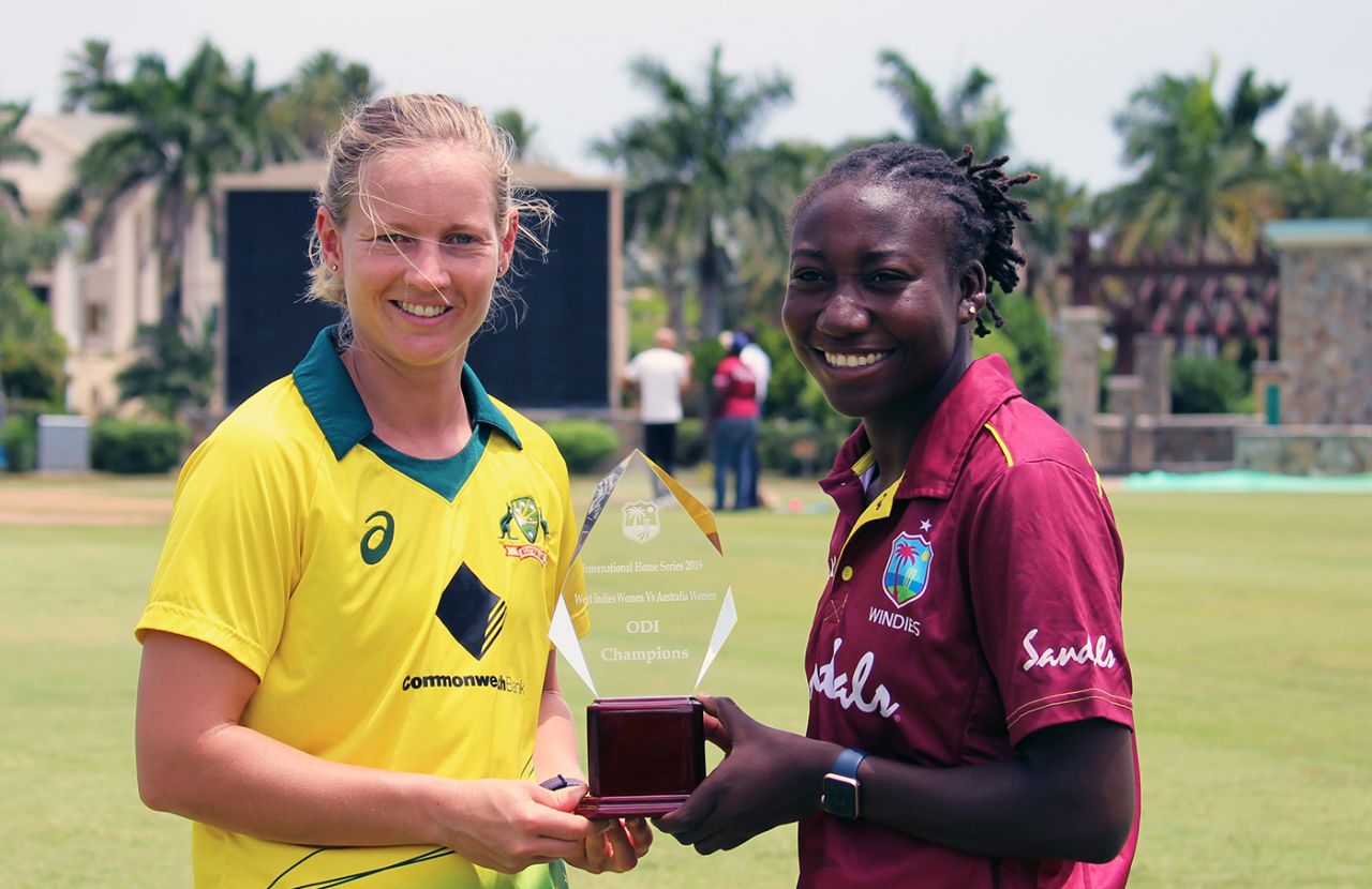 Meg Lanning and Stafanie Taylor ahead of the one-day series, Antigua, September 5, 2019