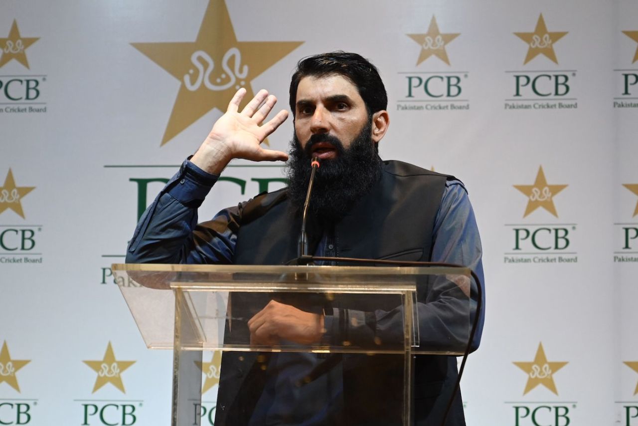 Misbah-ul-Haq gives his first press conference after taking over as coach, Lahore, September 4, 2019