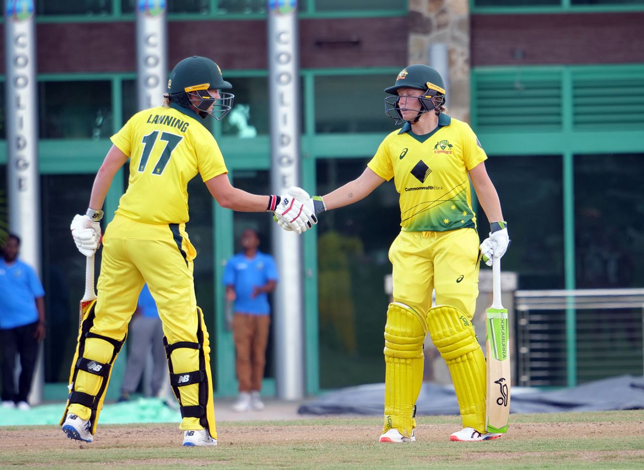 Meg Lanning and Alyssa Healy added 225, West Indies v Australia, 1st ODI, Antigua, September 6, 2019