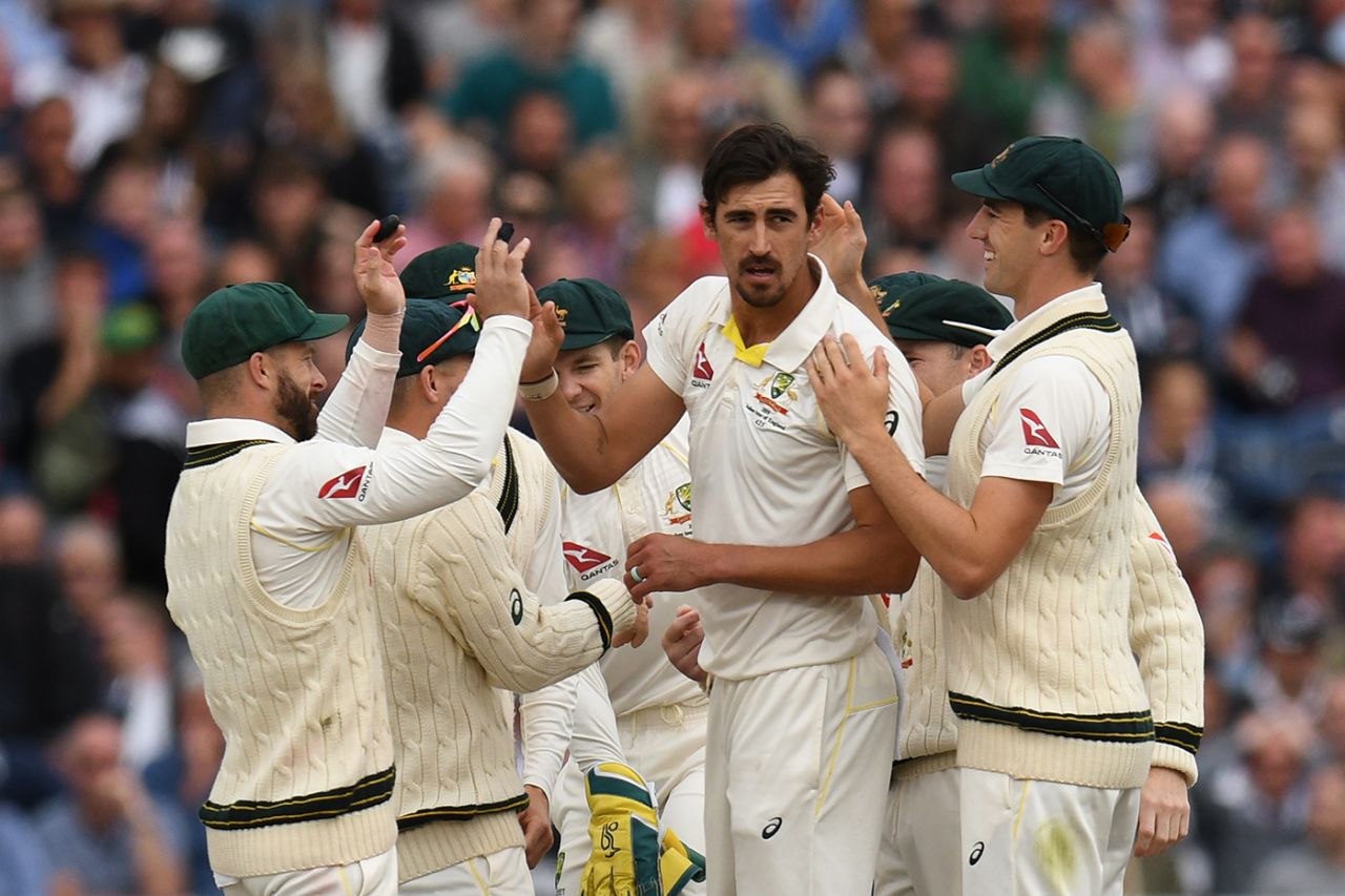 Mitchell Starc was back in the grove on the fourth day, England v Australia, 4th Test, Day 4, Manchester, September 7, 2019