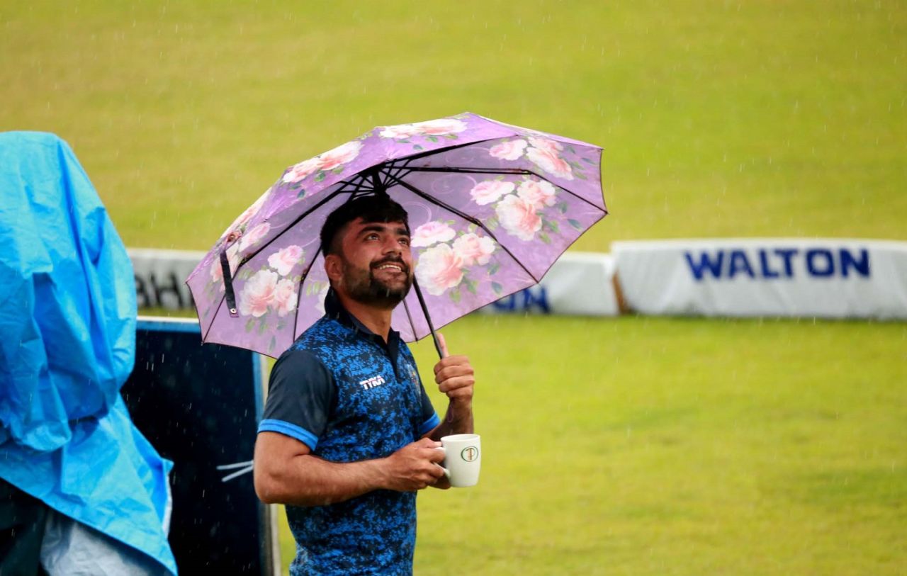 Rain denied Rashid Khan & Co a chance to push for victory on the fifth morning, Bangladesh v Afghanistan, Only Test, Chattogram, 5th day, September 9, 2019