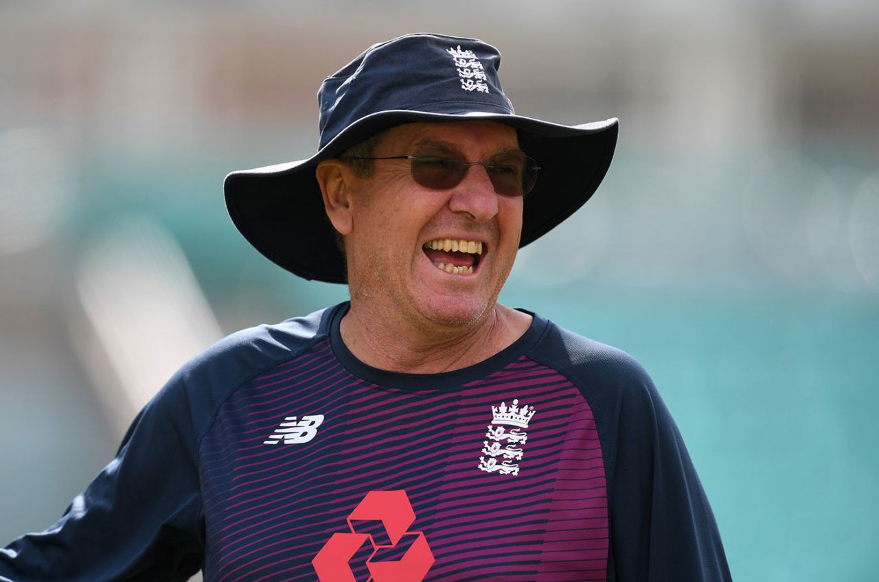 Trevor Bayliss in the nets at The Oval, England v Australia, 5th Test, The Oval, September 10, 2019