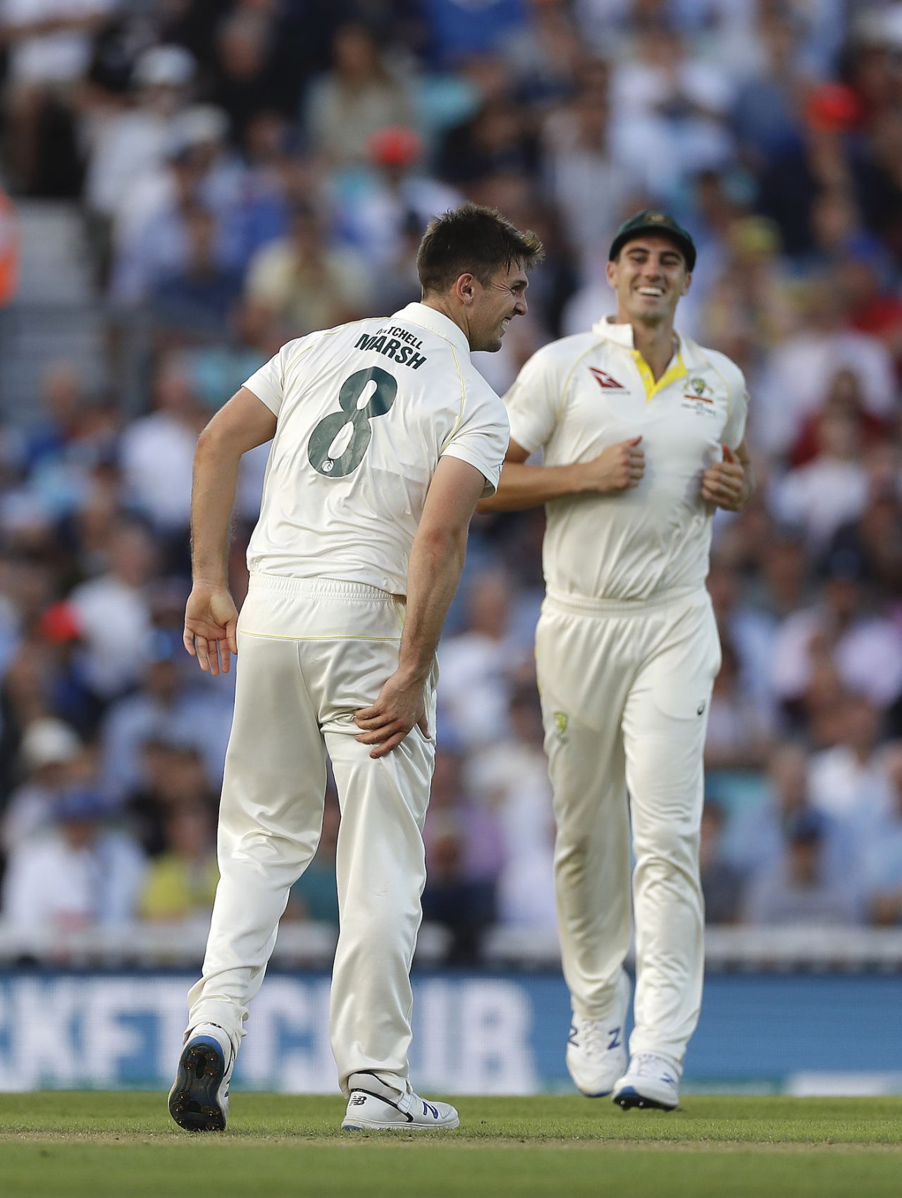 Mitchell Marsh suffers cramp, England v Australia, 5th Test, The Oval, September 12, 2019