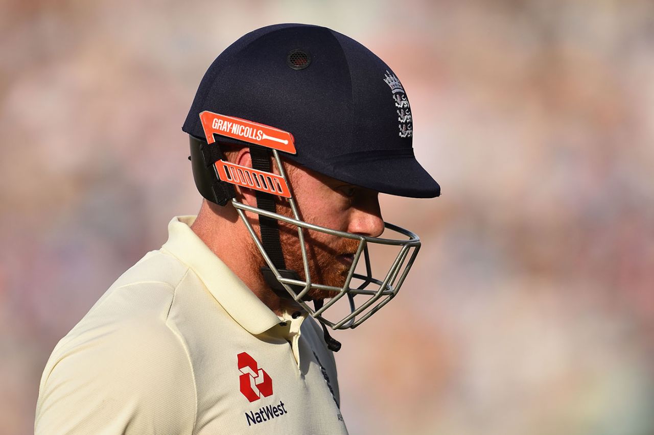 Jonny Bairstow drags himself off after being dismissed, England v Australia, 5th Test, The Oval, September 14, 2019