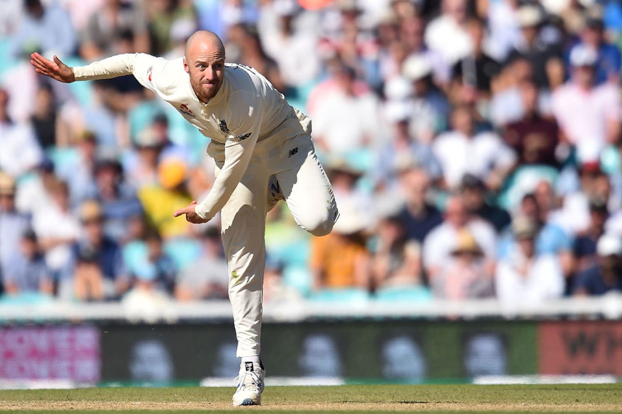Jack Leach searches for a breakthrough, England v Australia, 5th Test, The Oval, September 15, 2019