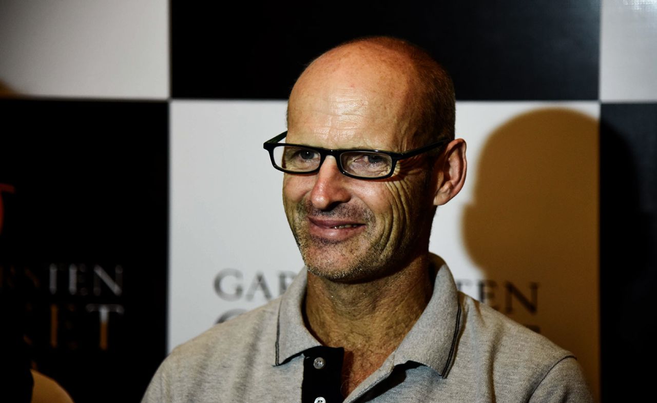 Gary Kirsten at a press conference in Pune, May 4, 2018