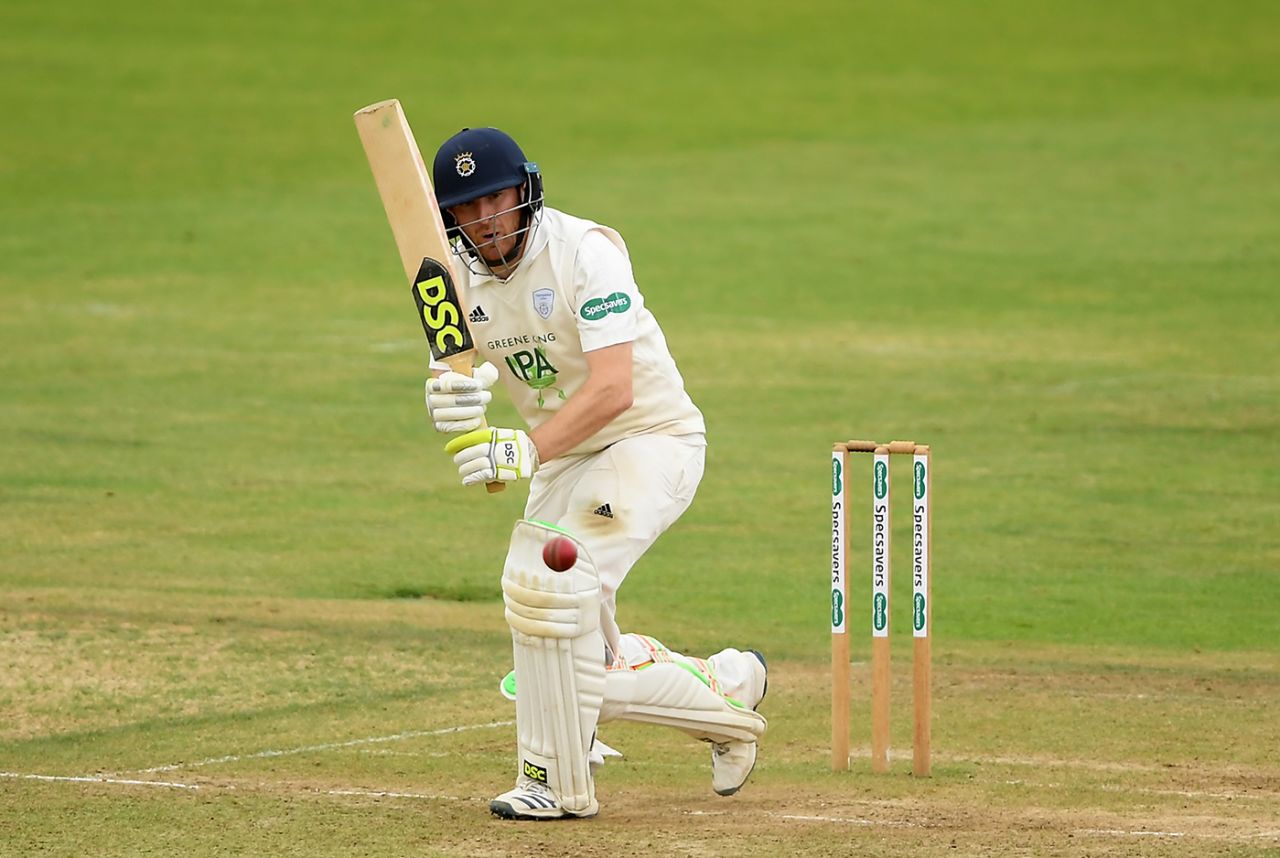 Liam Dawson turns the ball into the on side, Hampshire v Somerset, County Championship, Division One, Ageas Bowl, September 16, 2019