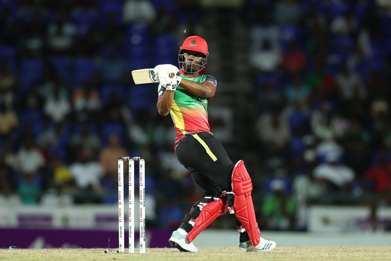 Evin Lewis gave Patriots a good start with a rapid 45, St Kitts and Nevis Patriots v Trinbago Knight Riders, CPL 2019, Basseterre, September 17, 2019