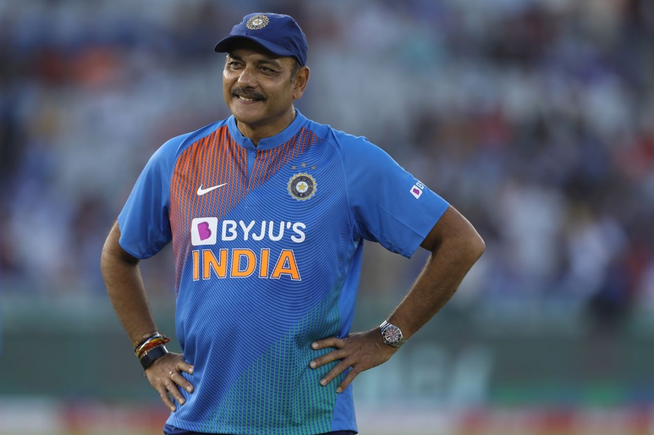 India coach Ravi Shastri is all smiles, India v South Africa, 2nd T20I, Mohali, September 18, 2019