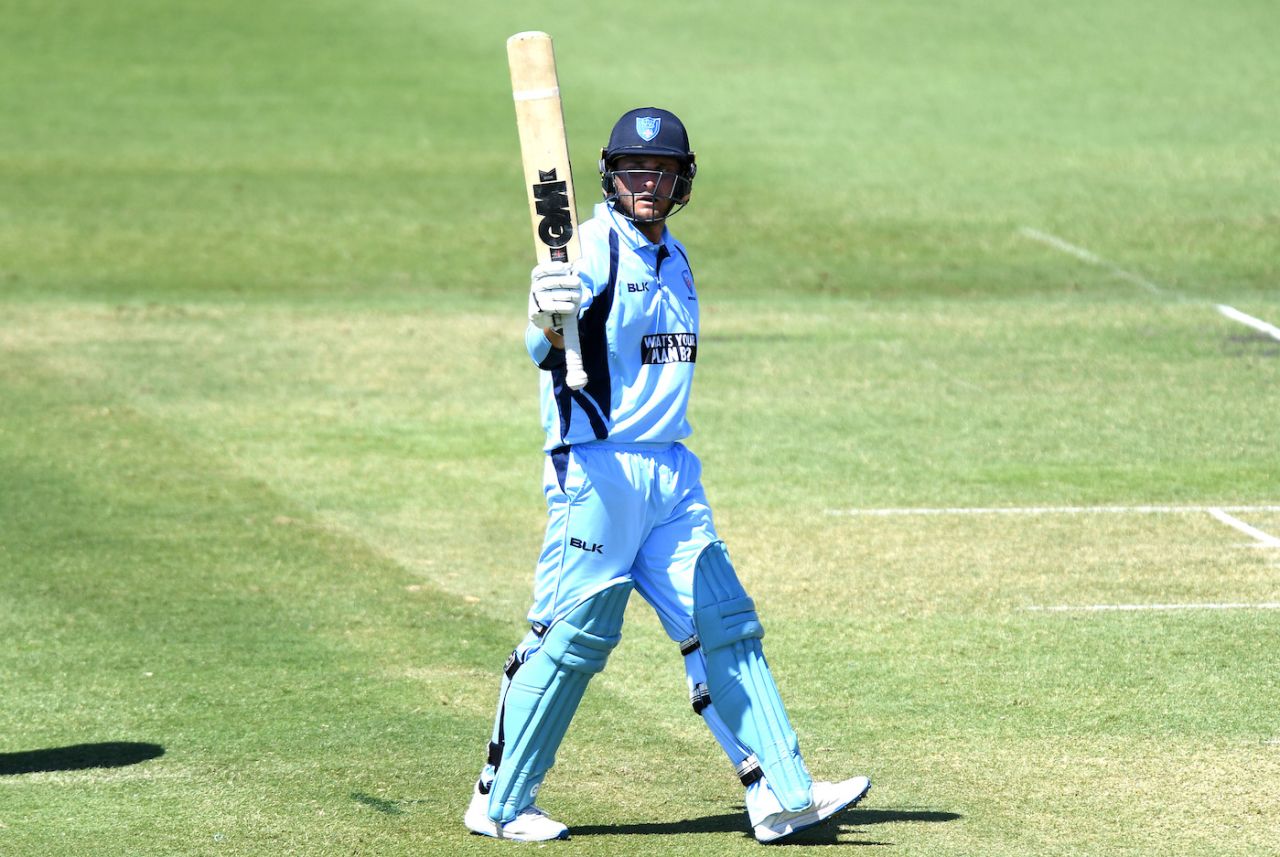 Nick Bertus celebrates a half-century on debut, Queensland v New South Wales, Marsh Cup, Brisbane, September 22, 2019