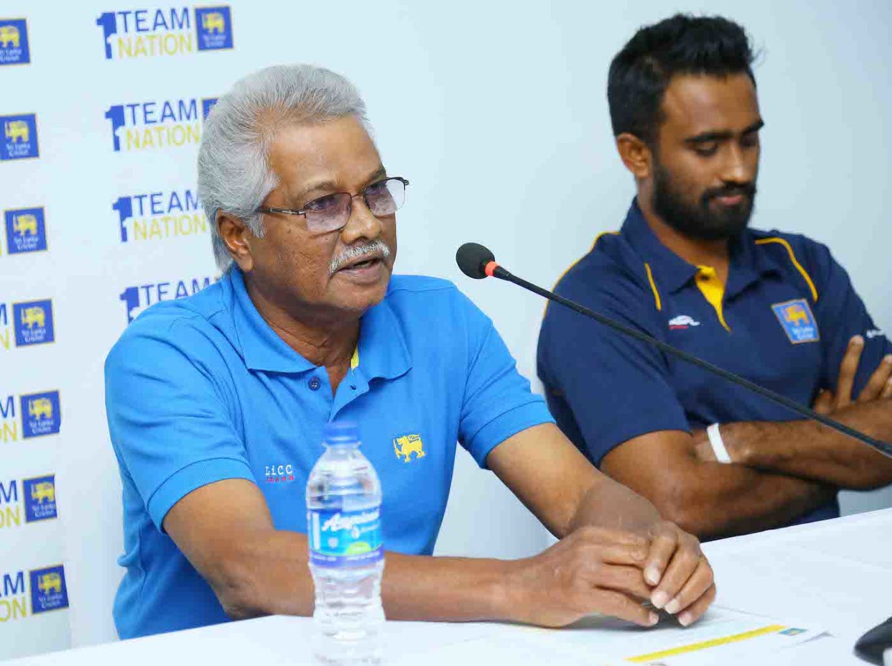 Sri Lanka A coach Roy Dias in a pre-series press conference, Katunayake, September 20, 2019