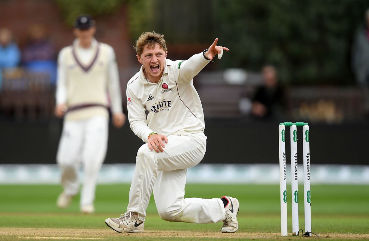 Dom Bess appeals unsuccessfully, Somerset v Essex, County Championship, Division One, Taunton, September 26, 2019