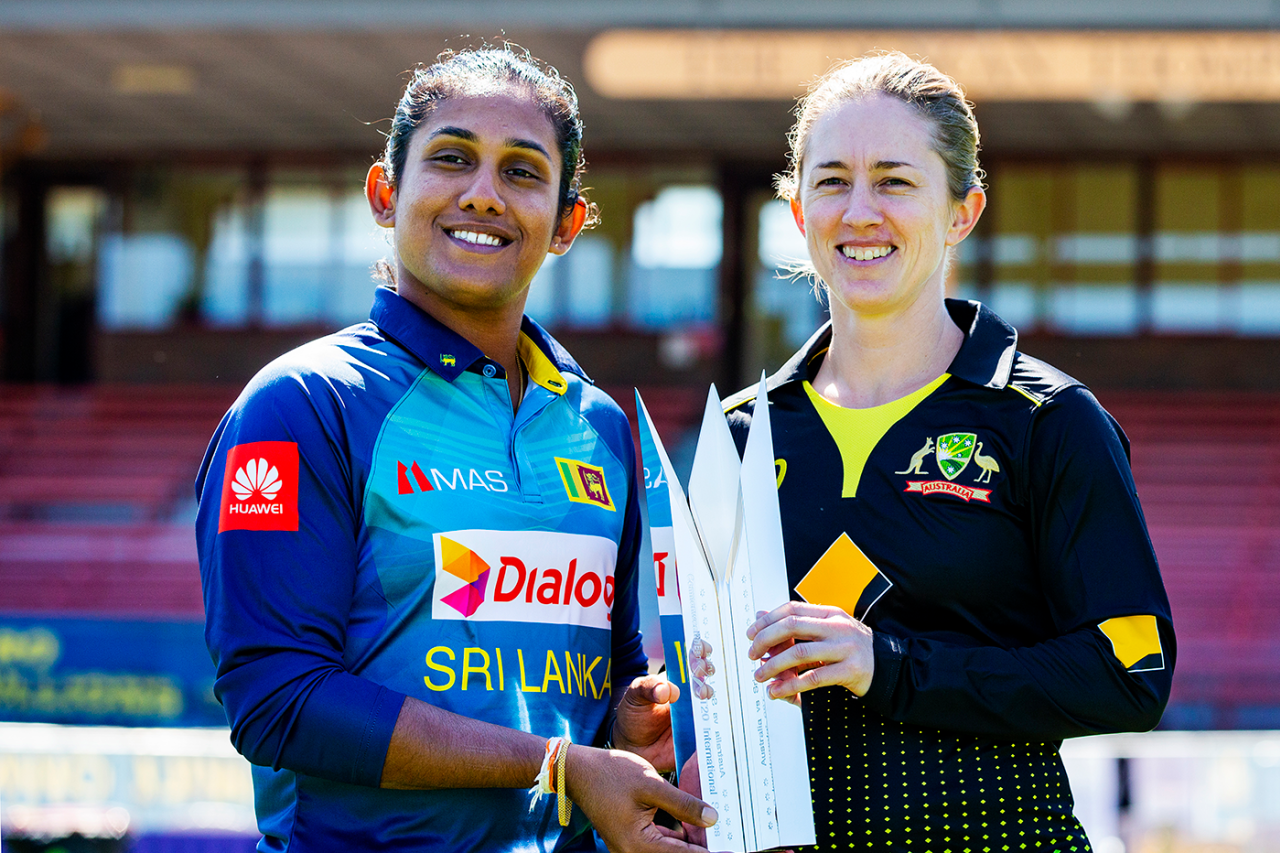 Chamari Atapattu and Rachael Haynes ahead of the T20I series, North Sydney Oval, September 28, 2019