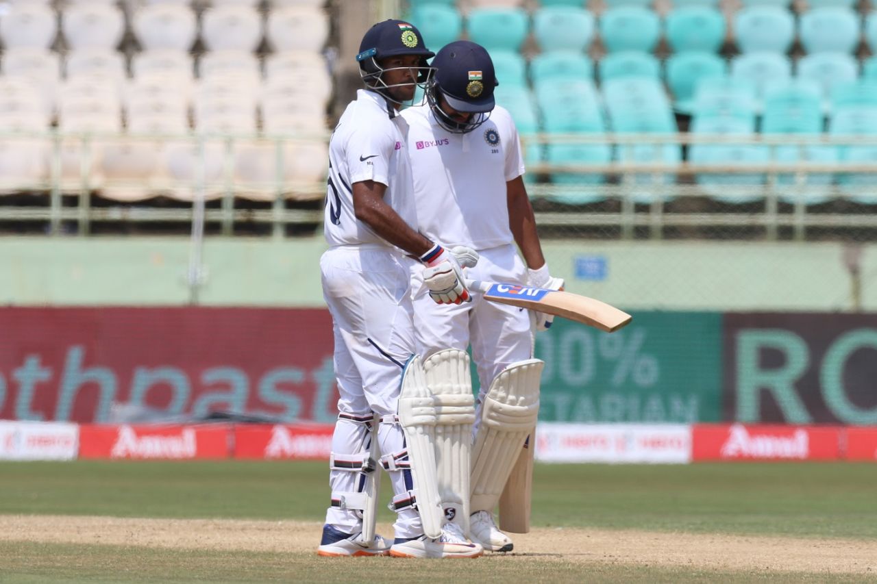 Mayank Agarwal brings up his fifty, India v South Africa, 1st Test, Visakhapatnam, Day 1, October 2, 2019