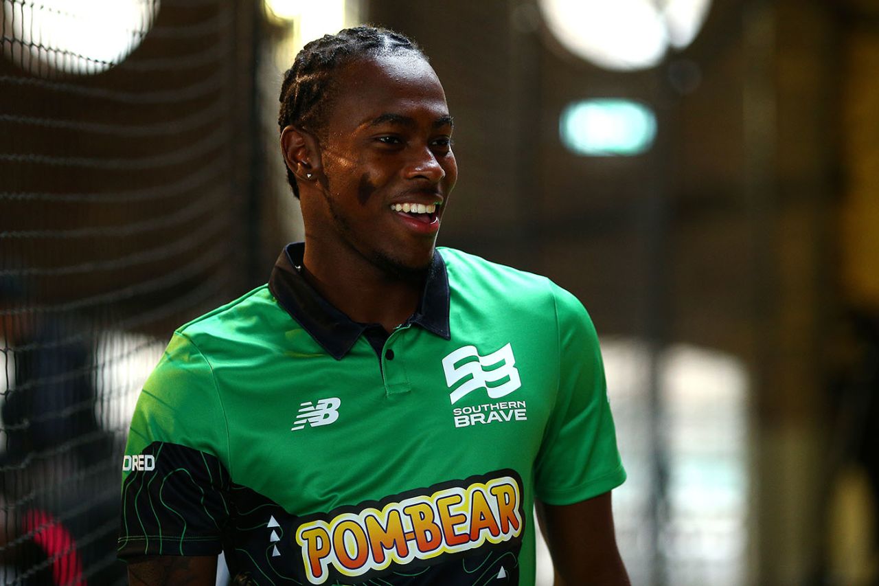 Jofra Archer of Southern Brave, one of the eight new teams in The Hundred, London, October 3, 2019