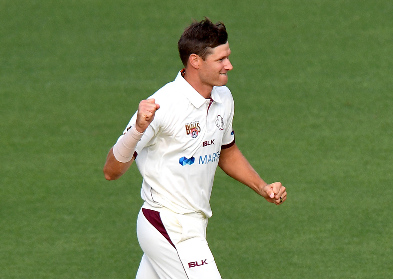 So what's the secret? Cameron Gannon removed Steven Smith for a duck, Queensland v New South Wales, Sheffield Shield, Brisbane, October 10, 2019
