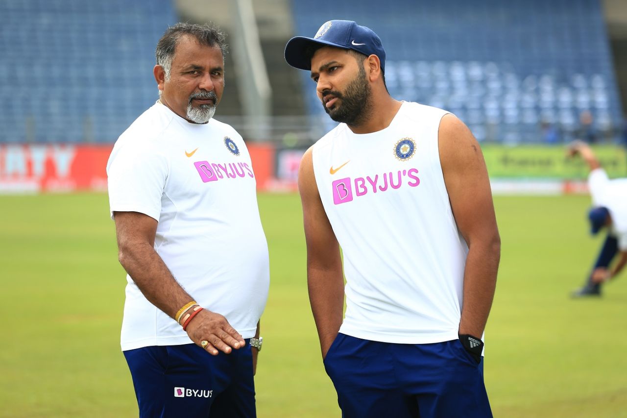 Bowling tips for Rohit Sharma from Bharat Arun?, India v South Africa, 2nd Test, Pune, 2nd day, October 11, 2019
