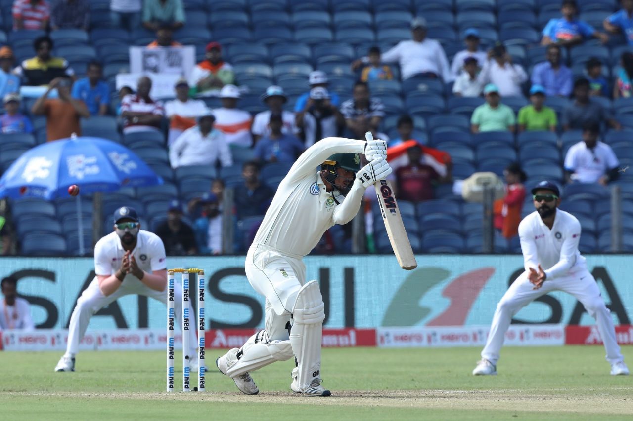 Quinton de Kock punches on the up,  India v South Africa, 2nd Test, Pune, 3rd day, October 12, 2019