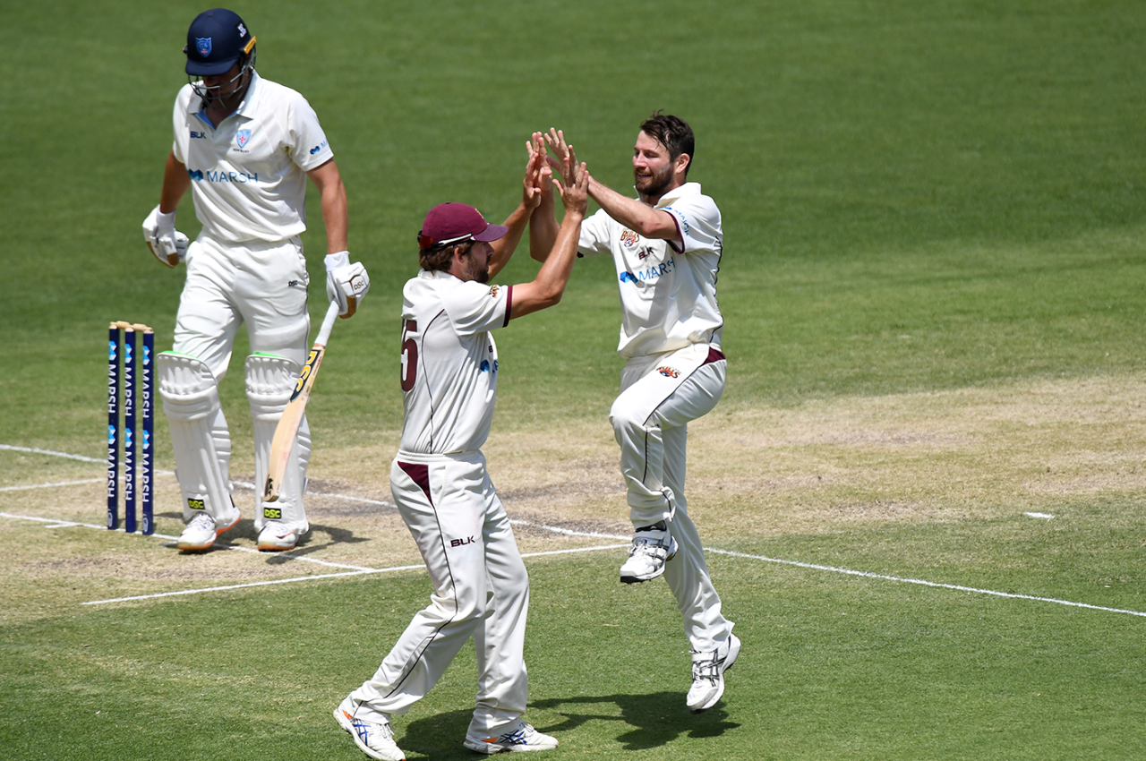 Michael Neser did early damage to New South Wales, Queensland v New South Wales, Sheffield Shield, Brisbane, October 13, 2019