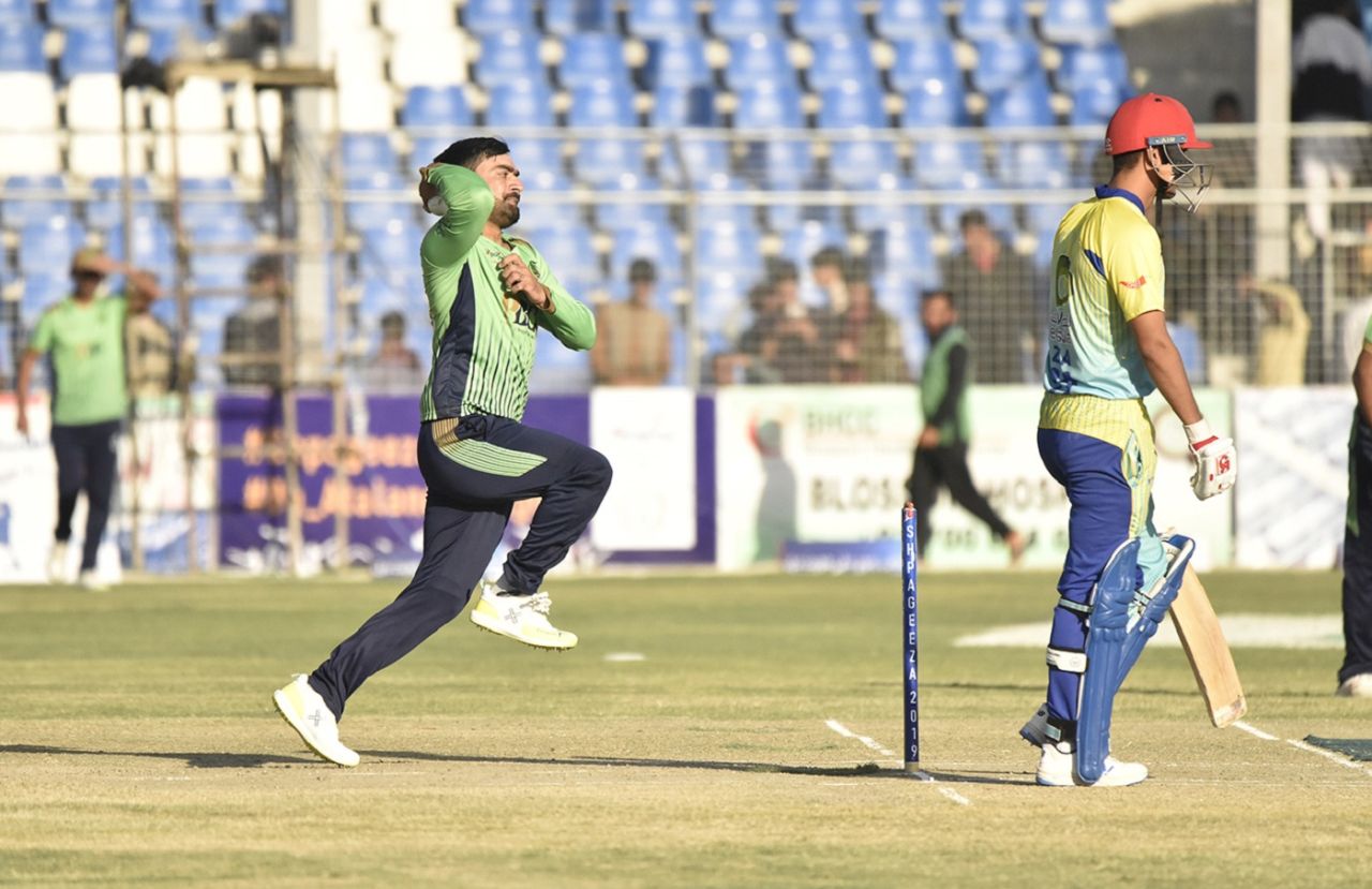 Rashid Khan in his pre-delivery stride, Band-e-Amir Dragons v Boost Defenders, Shpageeza Cricket League 2019, Kabul, October 14, 2019