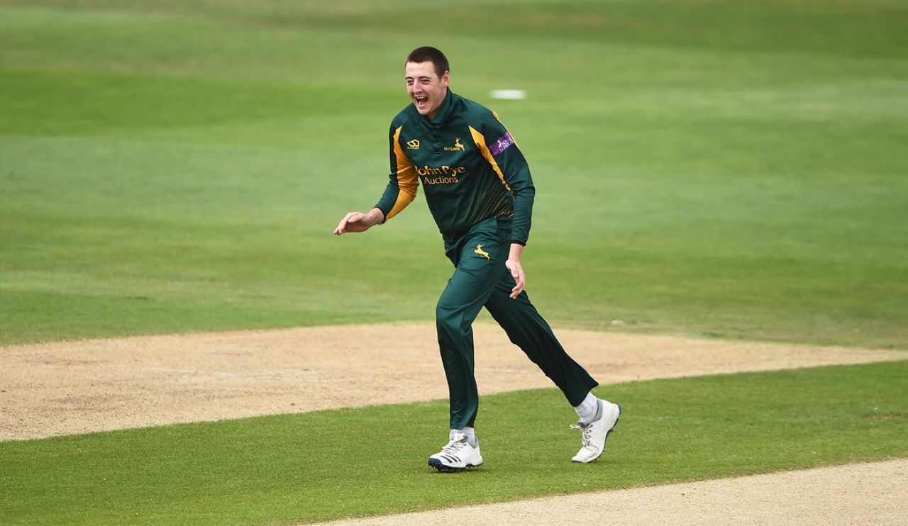 Matt Carter starred with the new ball in the Blast for Nottinghamshire, Warwickshire v Nottinghamshire, Royal London One Day Cup, Edgbaston, April 23, 2019