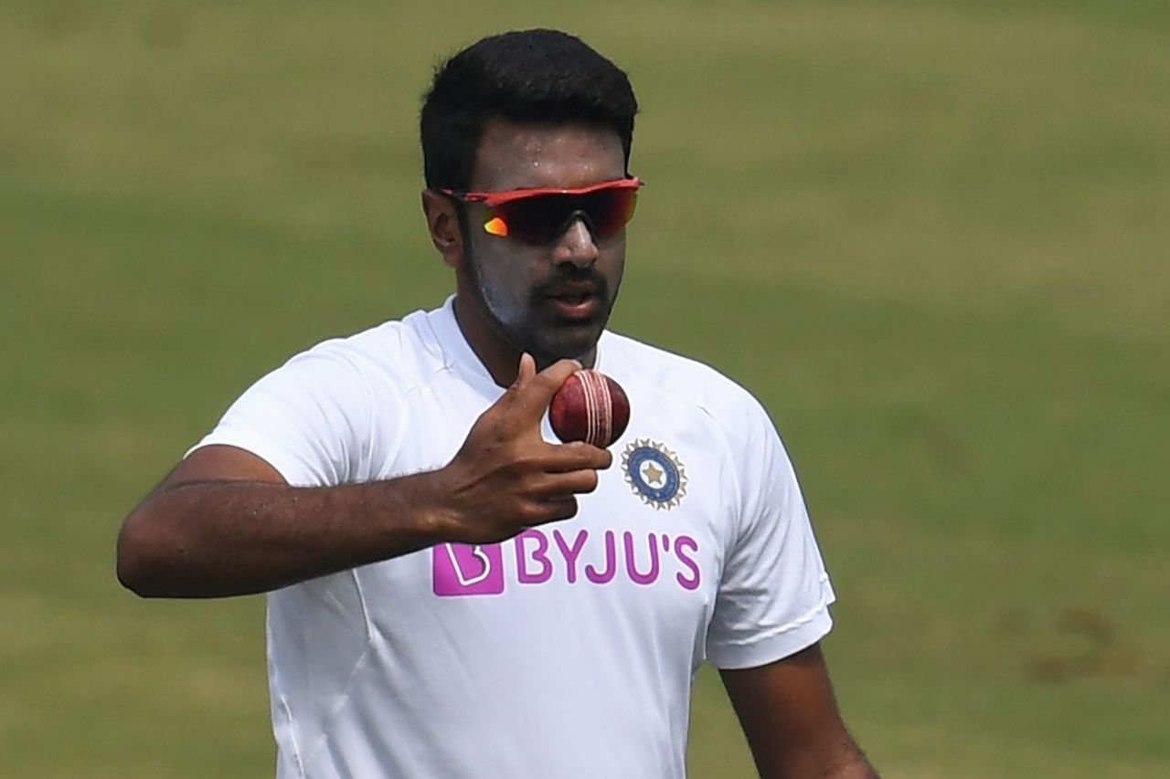 R Ashwin bowls during a practice session, Ranchi, October 18, 2019