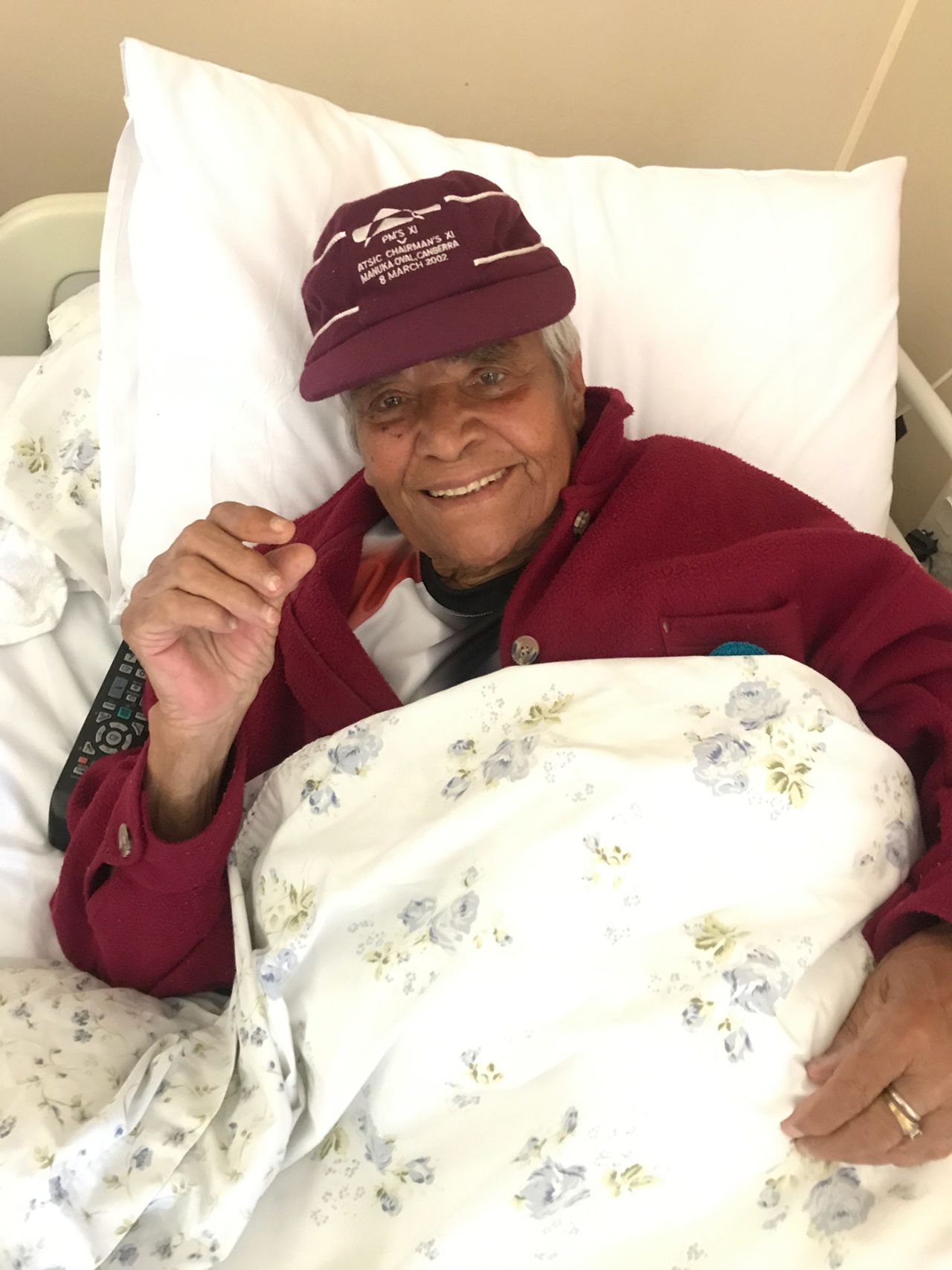Faith Thomas in bed in her room at the Wami Kata Home, Port Augusta, Australia, December 2018