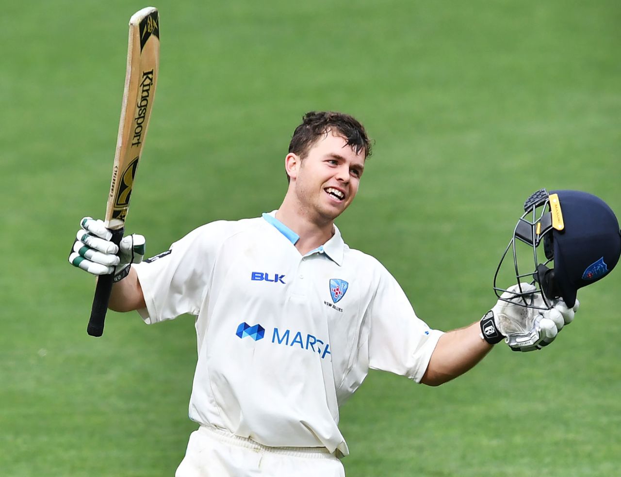 Daniel Solway hit a century on his first-class debut, South Australia v New South Wales, Sheffield Shield, Adelaide Oval, November 1, 2019