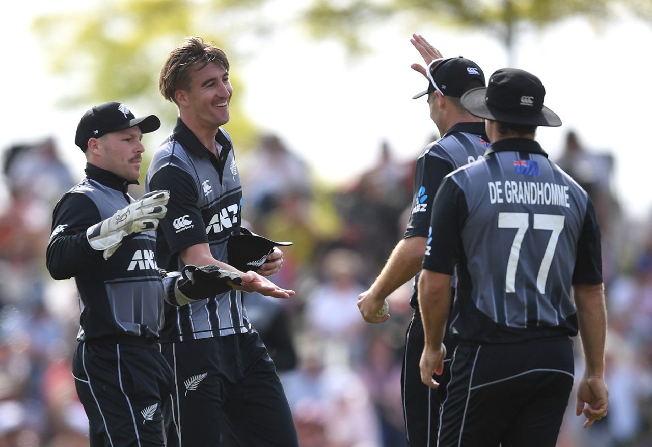 Blair Tickner claimed two important wickets, New Zealand v England, 3rd T20I, Nelson, November 5, 2019