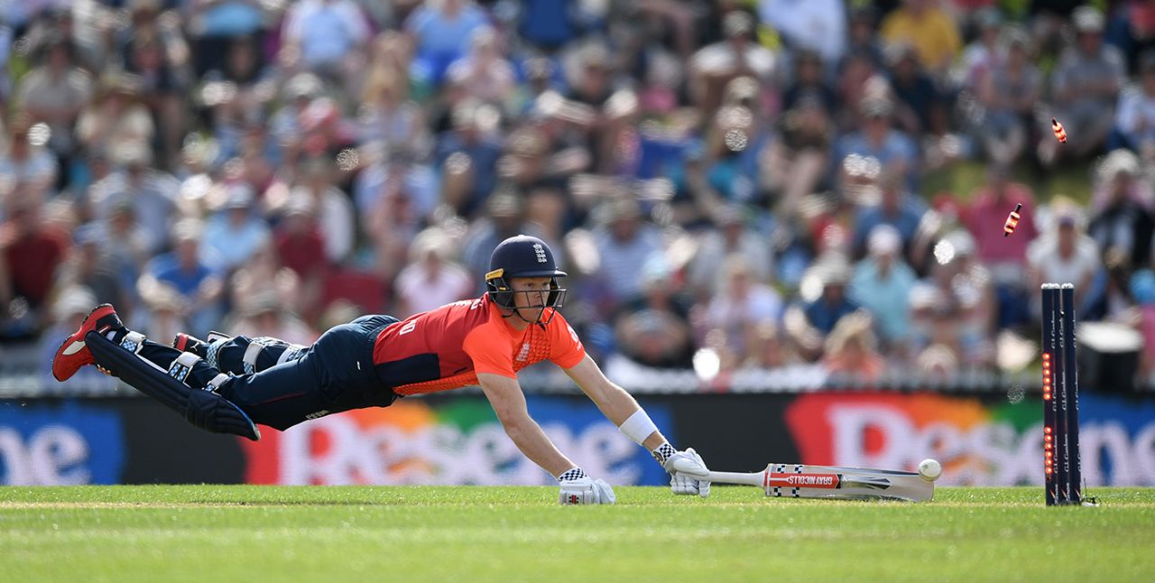 Sam Billings was run out by a direct hit, New Zealand v England, 3rd T20I, Nelson, November 5, 2019