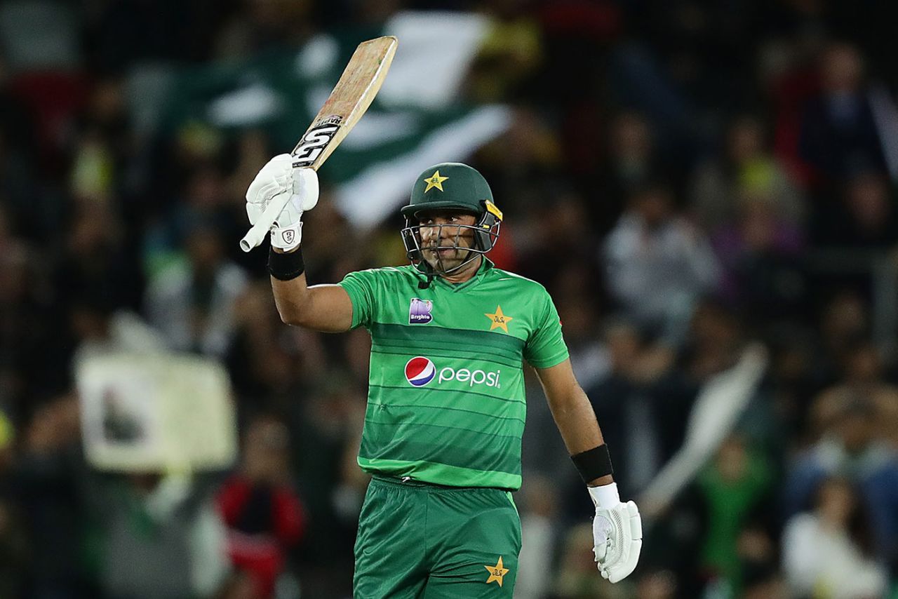 Iftikhar Ahmed reached his maiden T20I fifty, Australia v Pakistan, 2nd T20I, Canberra, November 5, 2019