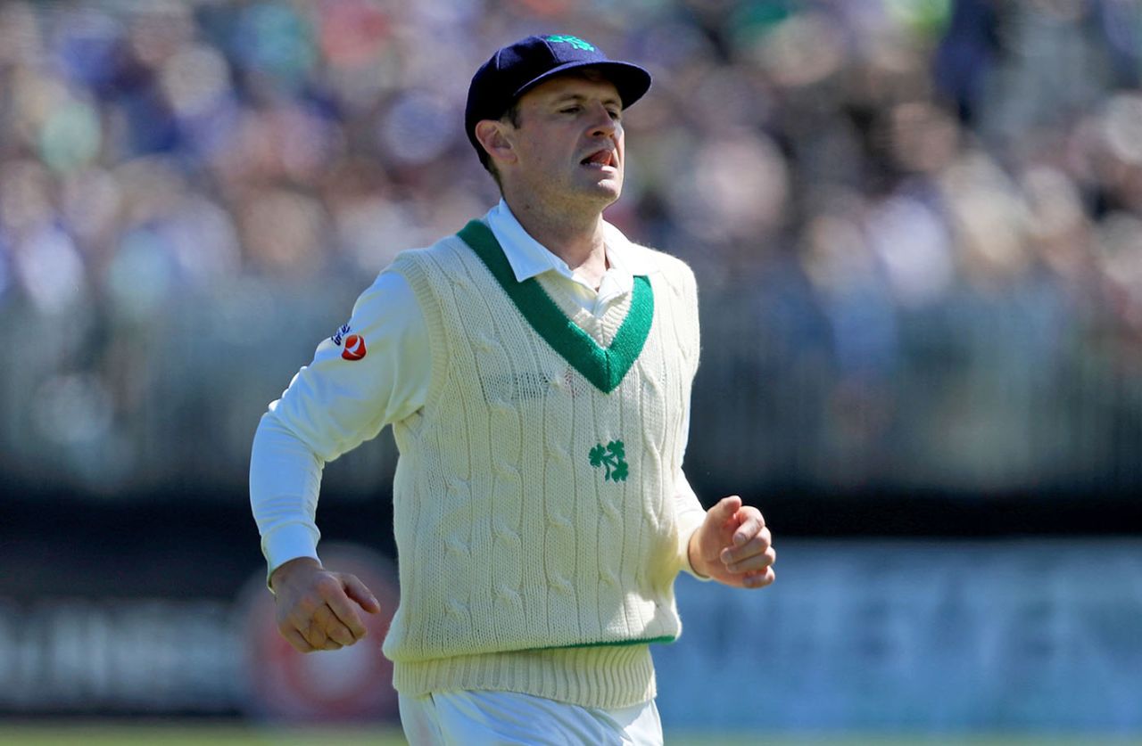 Will Porterfield captained Ireland in their inaugural Test, May 12, 2018