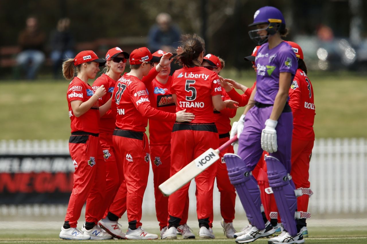 Molly Strano picked up the early wickets, Melbourne Renegades v Hobart Hurricanes, Women's Big Bash League 2019-20, Melbourne, November 10, 2019