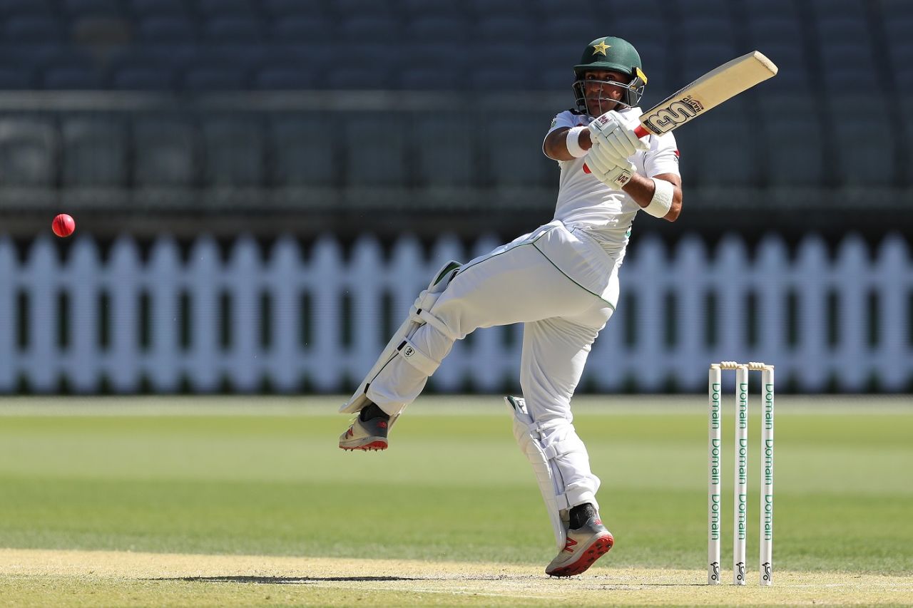 Iftikhar Ahmed hit 13 boundaries in his quick 79*, Australia A v Pakistanis, Tour game, 3rd day, Perth, November 13, 2019