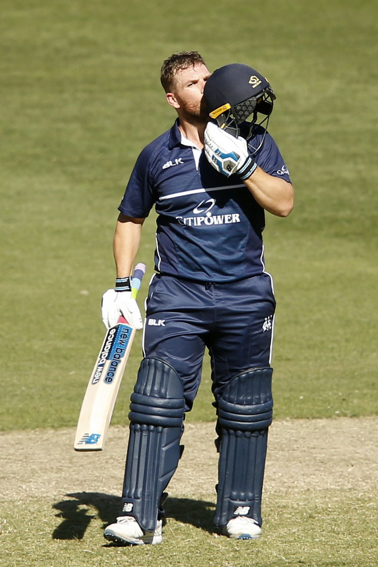 Aaron Finch led Victoria's chase with a century, Victoria v South Australia, Marsh One-Day Cup 2019-20, Melbourne, November 19, 2019