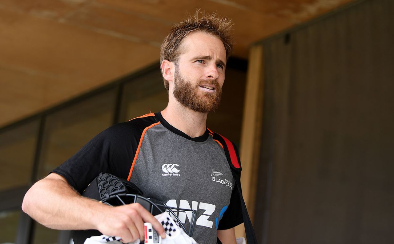 Kane Williamson walks to the nets at the Bay Oval on the eve of the first Test against England, Mount Maunganui, November 20, 2019