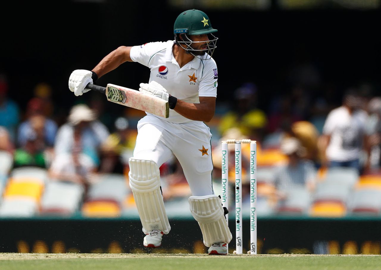 Shan Masood was solid on the first morning, Australia v Pakistan, 1st Test, Brisbane, November 21, 2019