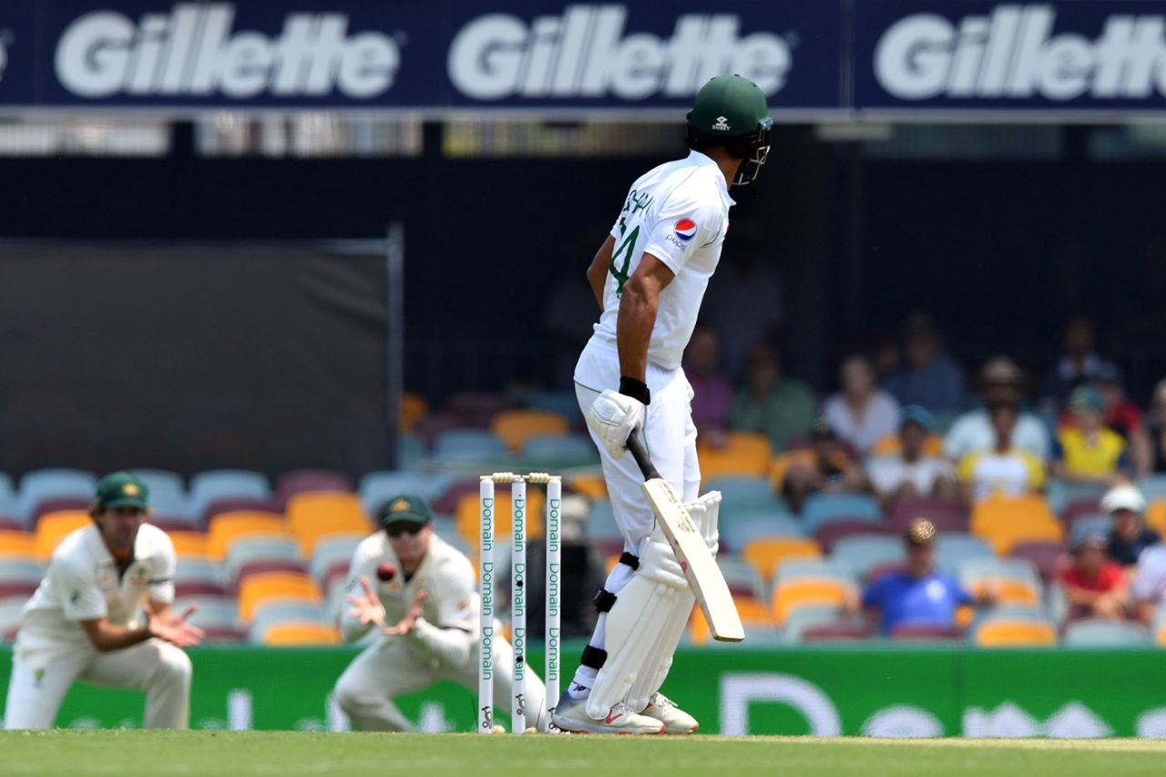 Shan Masood edged to second slip, Australia v Pakistan, 1st Test, Brisbane, November 21, 2019