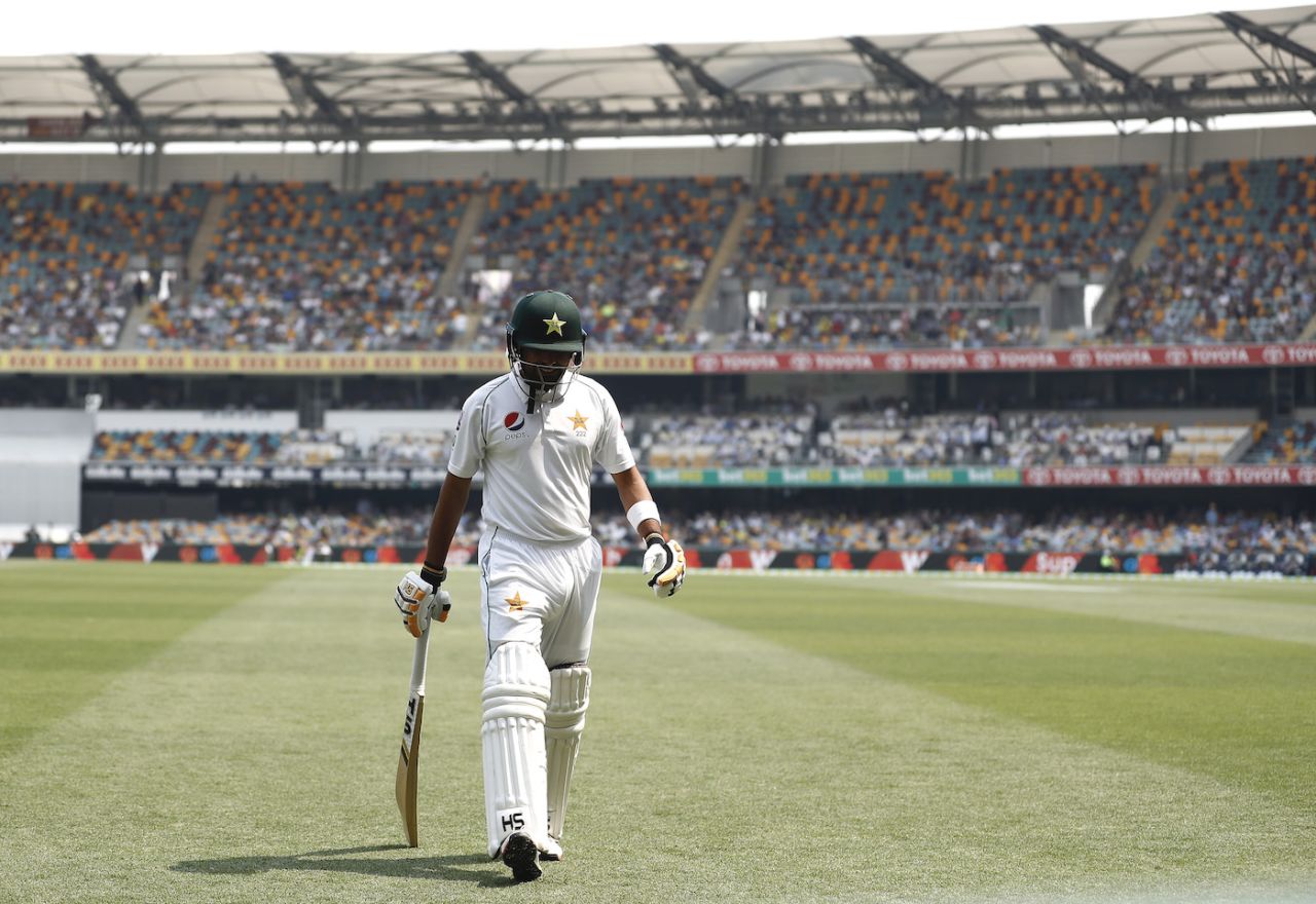 Babar Azam walks off after being dismissed early, Australia v Pakistan, 1st Test, Brisbane, November 21, 2019