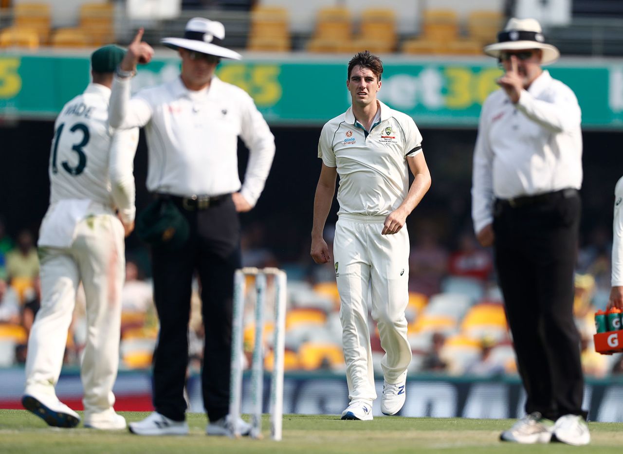 Pat Cummins got the benefit of controversial no-ball call, Australia v Pakistan, 1st Test, Brisbane, November 21, 2019